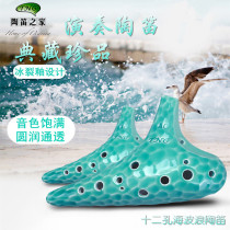 TNG Tao flute 12 holes AC Tonic flute beginner sea wave midtone C Pitch Sound SC SF SG Tone Professional Playing Class