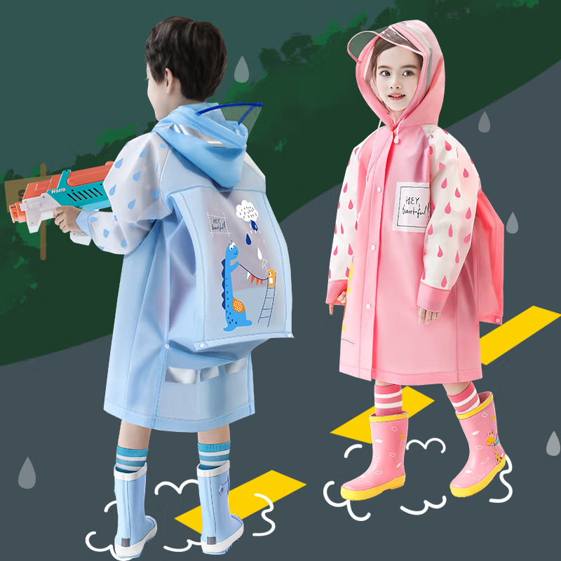 Sweet and sweet child Raincoat Boy Girl Nursery School Baby Waterproof Special Raincoat 1036-Taobao