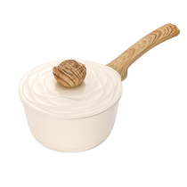 Amercook Forest Flower Uncoated Ceramic Non-Stick Milk Pot Can Fry Baby Food Pot Instant Noodle Pot 2570