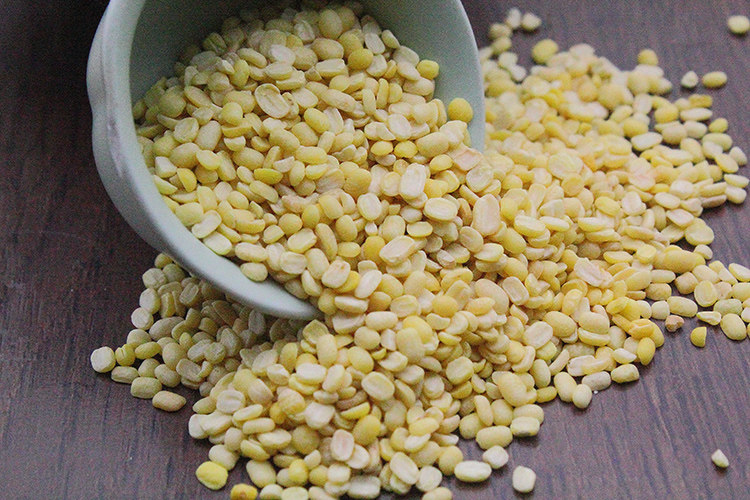 去皮绿豆 无皮剥皮脱皮绿豆烘焙 材料5*500g绿豆糕原料开边绿豆瓣_7折