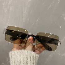 ins sunglasses female Hong Kong wind small box trendy people Hip Hop small face sunglasses bumpy Net red Street shooting sunglasses male tide