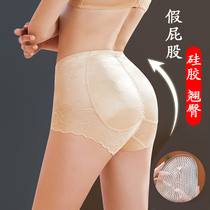 fake ass silicone pad peach butt seamless lifting butt panties women's natural padded cropped butt flattering buttocks retractable belly beauty butt pants