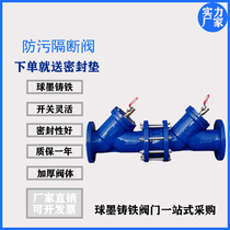 HS41X anti-fouling partition valve backflow protector ductile iron ductile iron flange backstop valve DN50 100150200