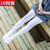 10 pairs of girls  velvet pantyhose Childrens dance socks Summer stockings Spring and autumn thin baby base socks