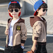 Boys spring 2020 new coat foreign style childrens coat cotton thin handsome Korean version of Tide brand spring and autumn