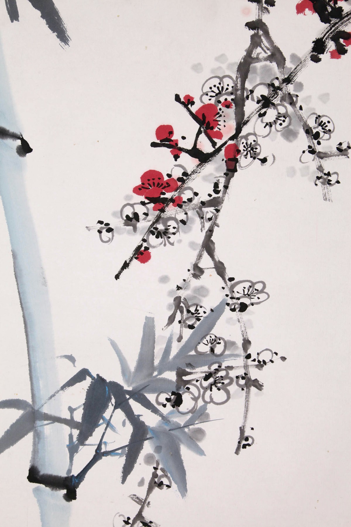 lot.030 董寿平《梅竹双清》