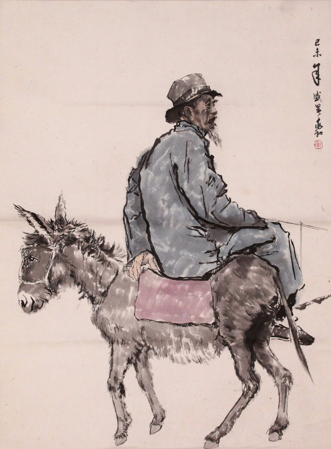 蒋兆和《倒骑驴》 - 阿里资产