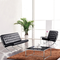 Commercial office furniture Sofa Simple Modern Leather Painting Triple Room Double Single Pool Combination Sofa