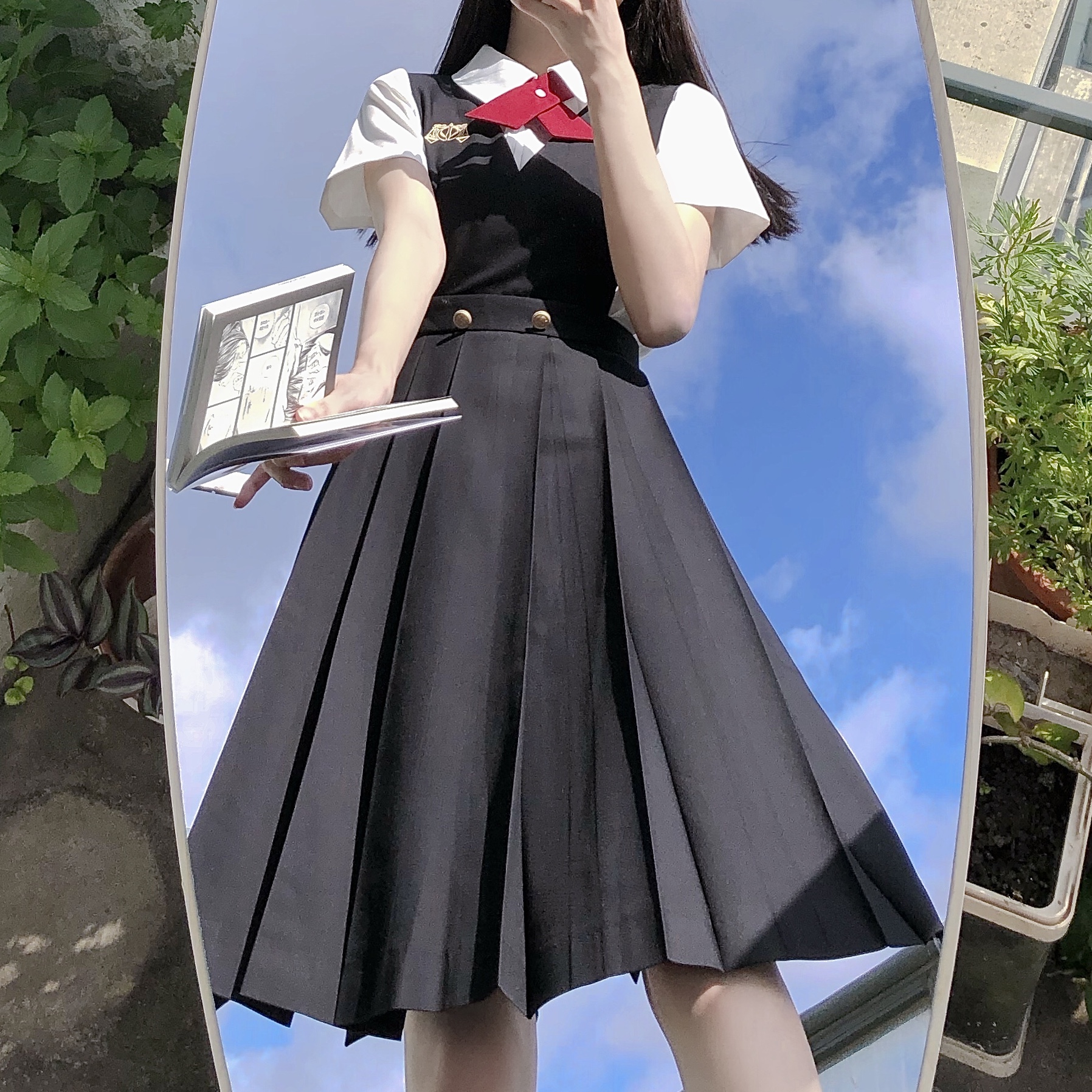 亚特兰蒂斯原创护奶裙jk制服裙不良长裙西服制服正版全套女春