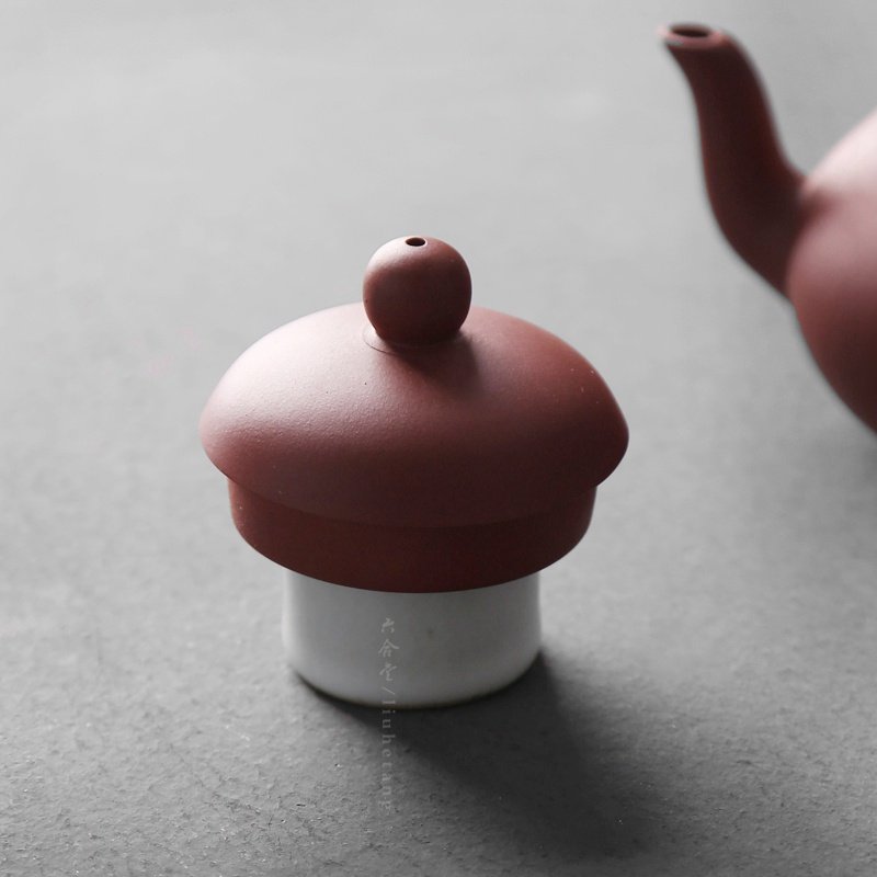 展示与对比:六合堂 雅玩 茶盖置 紫砂壶盖托 陶瓷汝窑盖铁壶盖架功夫