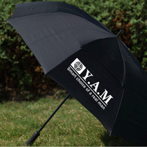 No thief WZJP high quality double layer automatic straight handle umbrella Golf umbrella Three-fold umbrella Leader umbrella Mens and womens umbrella