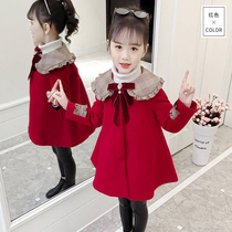 Girl with red hair new foreign-fashioned baby 2023 stylish girl in autumn and winter clamped with cotton tops