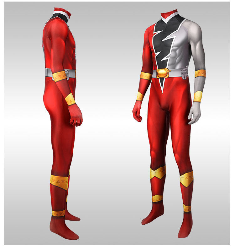 漫天际骑士龙战队龙装者龙装红向连体紧身衣cos服表演出cosplay服