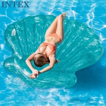 Original INTEX shell inflatable floating row floating bed water bed beach mat beach floating board water drain cushion