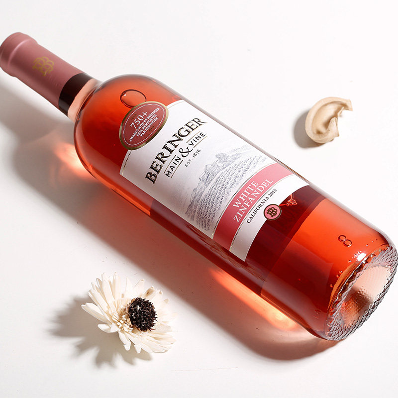 美国进口 beringer 贝灵哲 加州白仙粉黛桃红葡萄酒 750mll*9件 258.