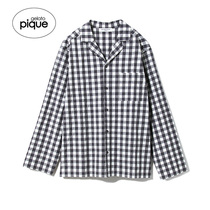 gelato pique spring couple check mens casual home top PMFT191937