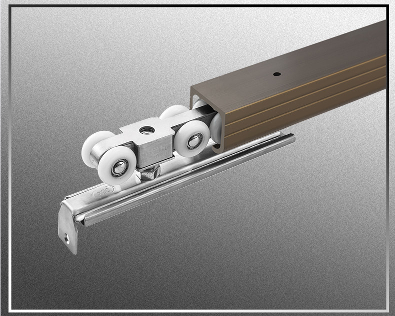 吊轮移门导轨推拉门滑轮吊门吊轨滚轮吊滑门轨道全套吊趟门平配件