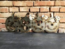 European and American style crafts retro handicrafts iron expression pumpkin decoration ornaments hanging wall decoration pumpkin