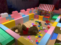 Early education parent-child kindergarten playground soft ocean ball pool Childrens fence rectangular combination wave ball pool