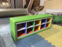 Kindergarten shoe cabinet early education center soft bag shoe cabinet dance room shoe cabinet children fire board shoe cabinet can sit shoe cabinet more