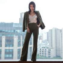 Autumn and winter Li Bingbing with the same suit suit temperament slim suit small jacket OL fashion straight pants two-piece set women