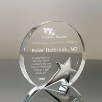 Norman Tik Original Crystal Pentagon Exquisite Styling Small Trophy Elegant Noble Trophy Medal Awards