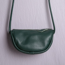 JUUZ LAN dumpling bag female leather leather shoulder bag niche leather mini small bag simple first layer cowhide shoulder bag