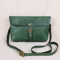 Handmade leather womens bag head layer cowhide vintage womens mini summer bag shoulder bag Shoulder Bag bag