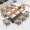 8 Erqi chairs+180 * 90cm technology wooden long square table