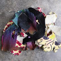 The Devil Fish Leather leather stock Strap Key Bag Inlaid Leather with Colorful Pearl Fish Skin Leather material without grinding surface