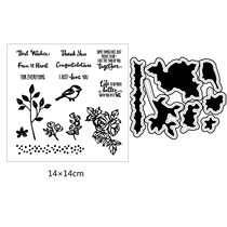 scrapbooking DIY knife die die cut Template transparent seal knife die branch bird