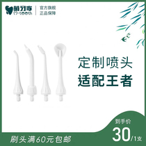 (Adapted to King's Dental Punch) m-teeth Mengya Home Replaces Nozzle Adult Orthodontic Electric Water Floss