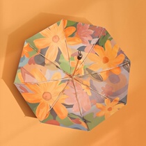 Japan CK Sun Umbrella Fully Automatic Sun Protection Umbrella upf50 Bilayer Retro Shade Anti UV Female sunny and rainy