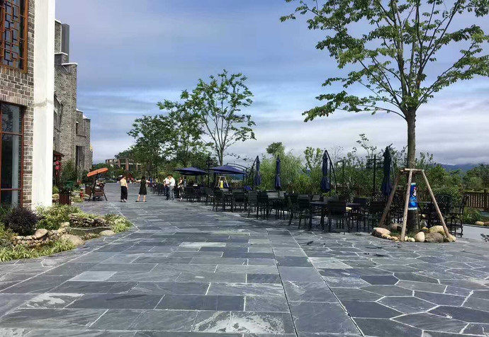 天然青石板地砖花园别墅防滑户外广场铺路石石材