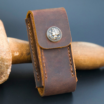 Swiss army knife set scabbard hunter SOG harmonica bag Champion glasses case knife bag protective case Leather handmade custom