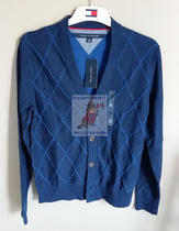 TOMMY HILFIGER mens work formal mens cotton cardigan sweater coat coat