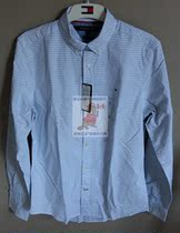 TOMMY HILFIGER official business slippery version TOMMY mens shirt mens long sleeve shirt