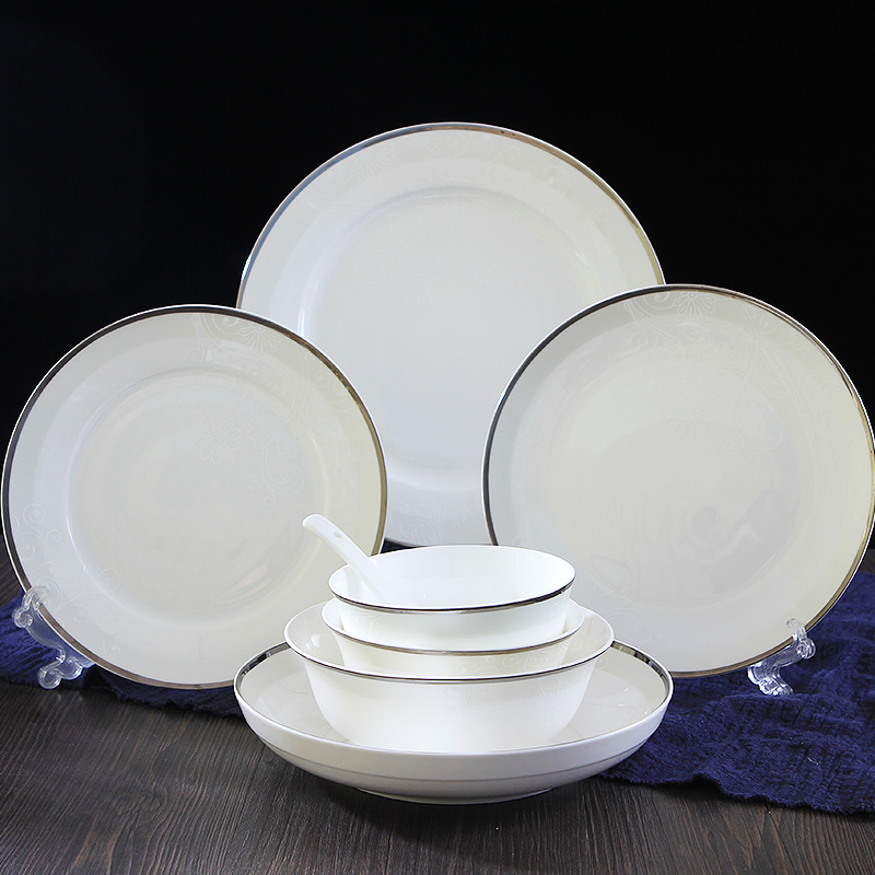 Jingdezhen home dishes ipads porcelain tableware ceramics supporting Chinese style rainbow such as bowl bowl bowl bulk goods pot dishes