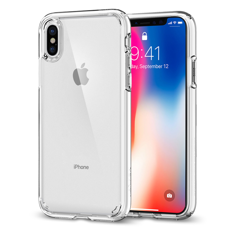 天猫商城：苹果品牌发布会推荐品牌，Spigen iPhone X新款 防摔透明全包硅胶软壳