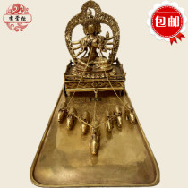 Lis dispensary Mysuri Tibetan Buddhism pure copper Moolly Buddha statue Buddha Custodian light Buddha able to hide