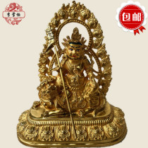 Li Dispensers Boutique Tibetan Buddhism Nepal Myitong Cure Gold Pure Bronze Golden Pure Bronze Treasure of the Buddha Statue of the Buddha Statue of the Buddha Statue can be installed in Tibetan