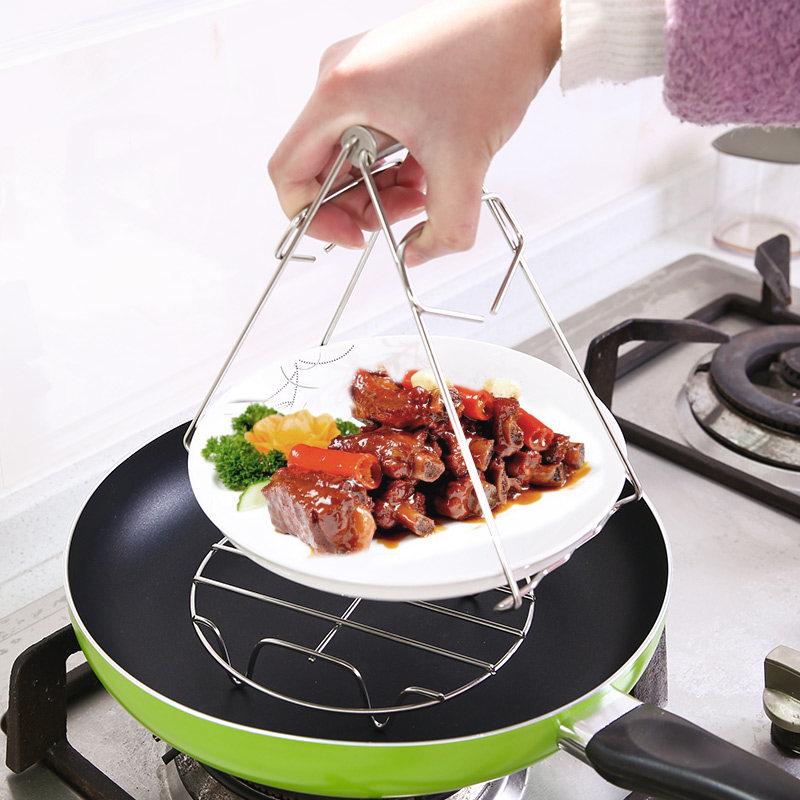 防烫夹不锈钢取碗器蒸锅夹盘器取物夹子万能有边碗盘子夹盆器碗夹