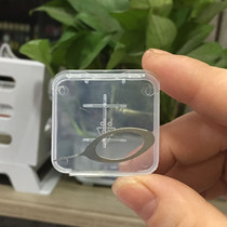 Factory direct TF small white box plus pin plastic card set transparent storage box single card protection box set pin