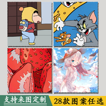 Customize to figure out little Qingxin photo pattern Intu wiping mobile phone clean burqatong cute Korean glasses cloth