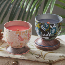 WoodWick American imported ww scented candle Purifies the air Bedroom smoke-free essential oil fragrance soybean candle