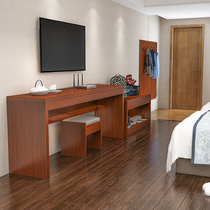 Hotel furniture TV cabinet luggage cabinet combination standard room full hotel Hotel hotel special table modern simple custom bed