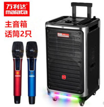 Vanlida M9811 Outdoor Square Dance Net Red Heavy Bass Live Sound Card Drawbar Bluetooth Wireless K Microphone Sound