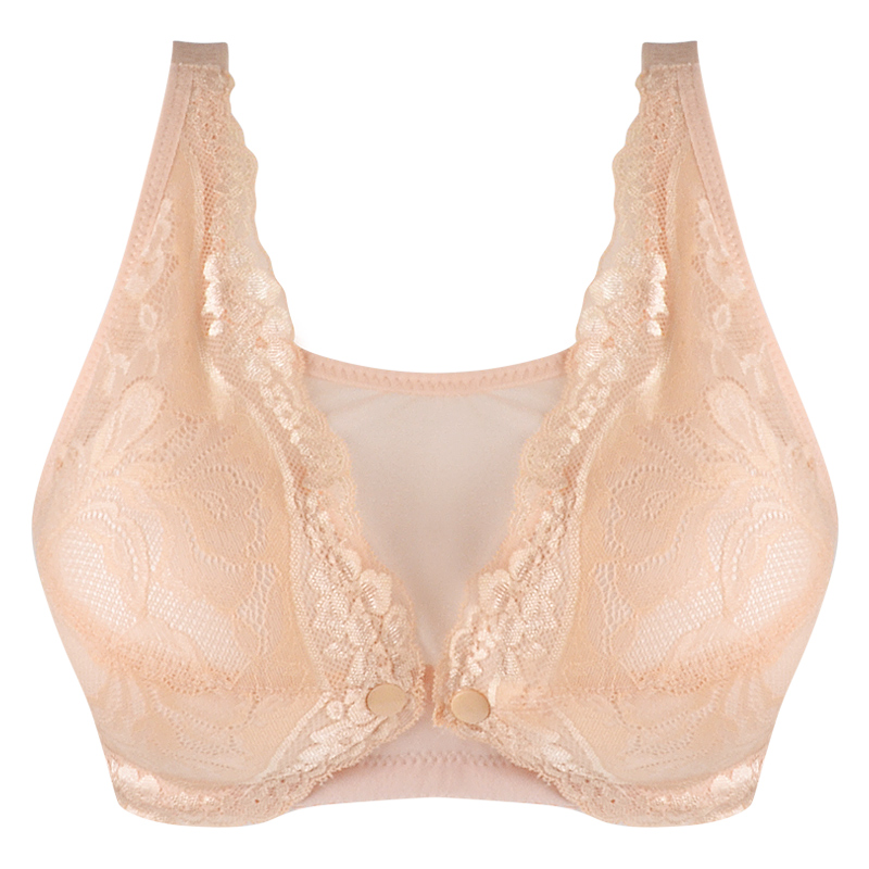 孕妇内衣聚拢防下垂前开扣喂奶胸罩无钢圈蕾丝抹胸孕妇内衣秋冬款