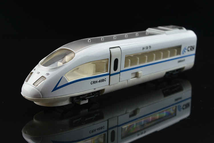 合金车模和谐号动车模型中国高铁crh火车头磁吸合金儿童玩具