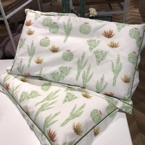 Small fresh cotton cartoon pillowcase 40 twill cotton childrens cotton pillowcase 30*50cm latex pillow 35*55